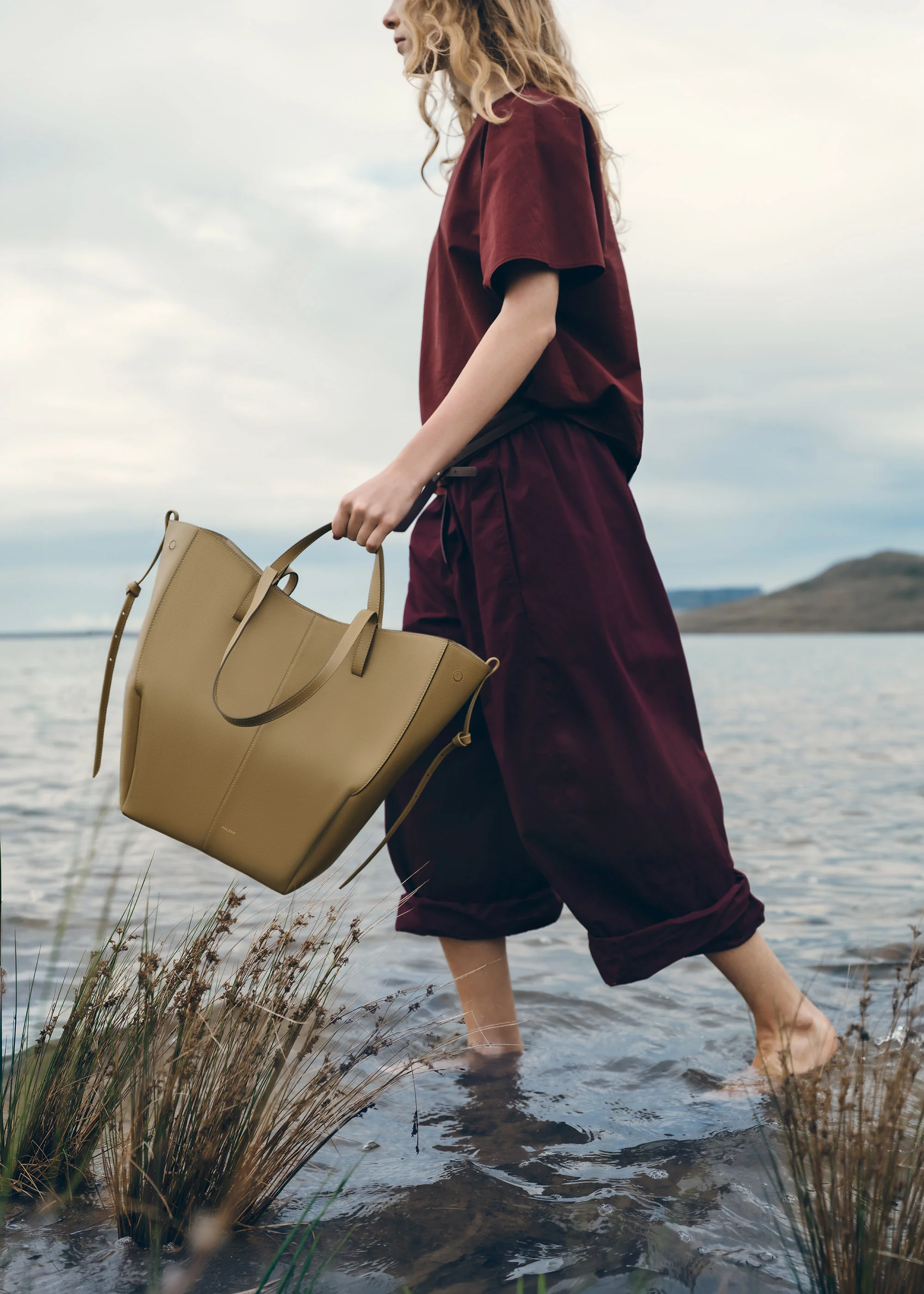Cyme Tote - Olive Fumée Grainé - Image 4