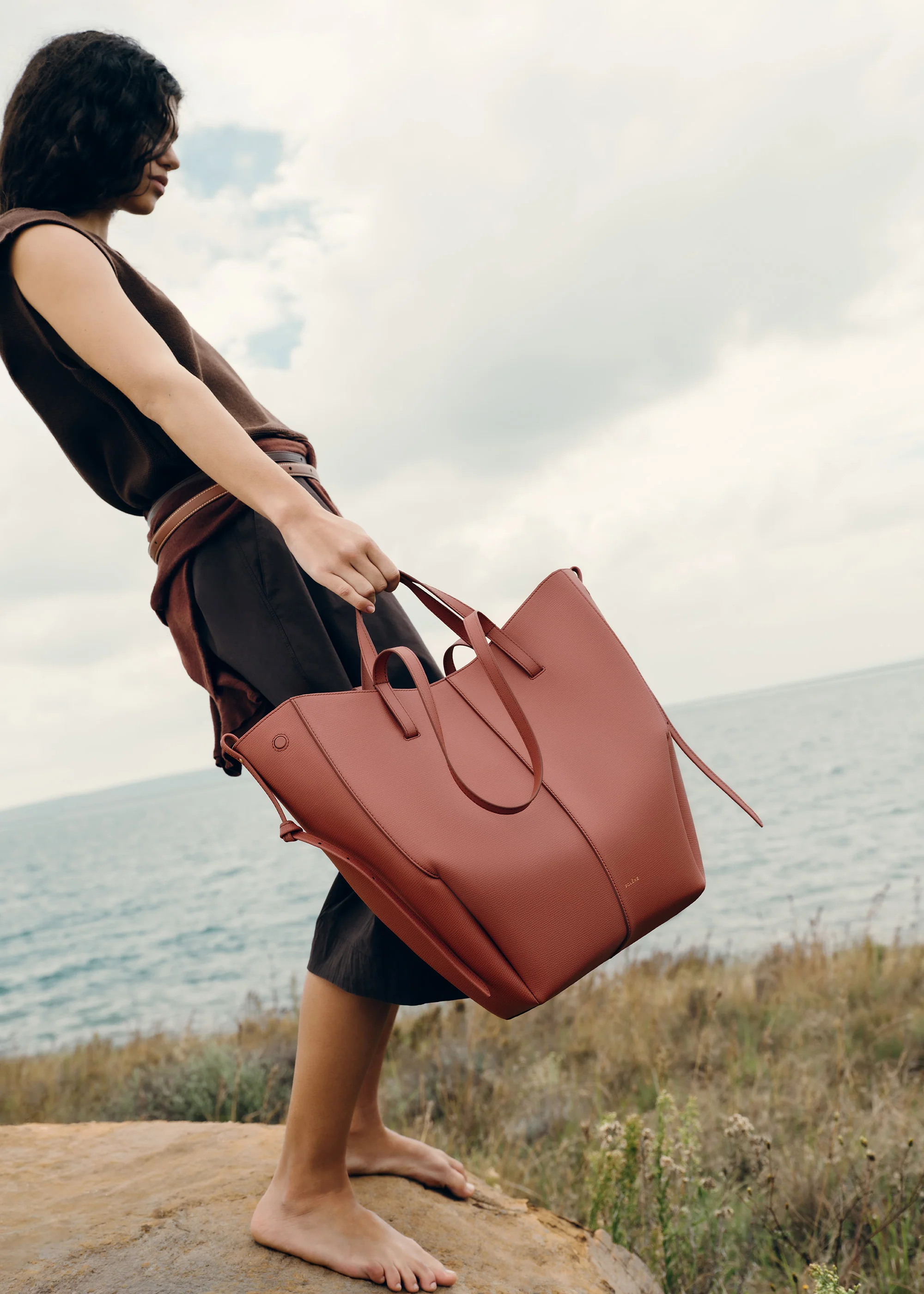 Cyme Tote - Terracotta Grainé - Image 4