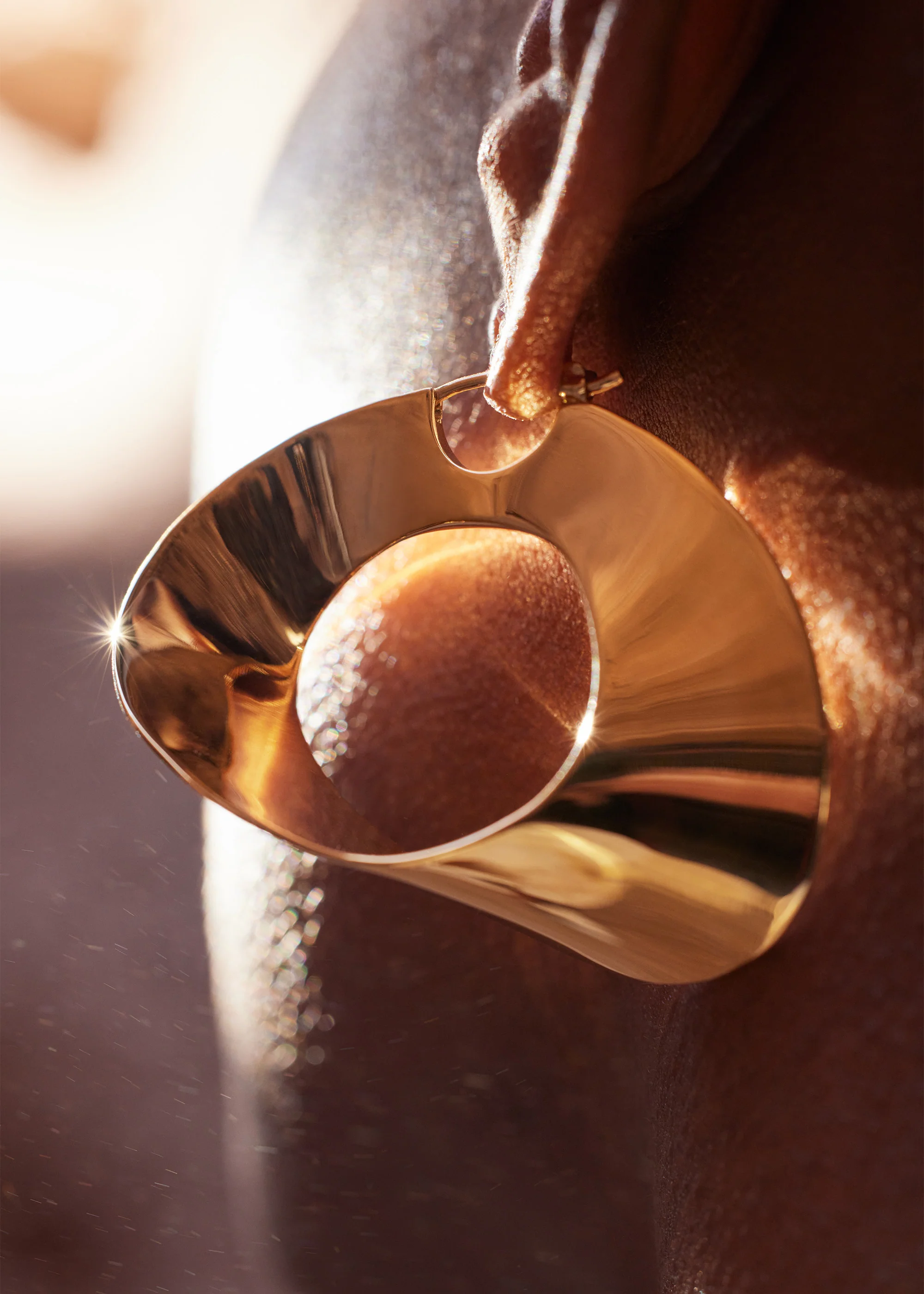 Créoles Éole - Dorée à l’or 24 carats - Image 6