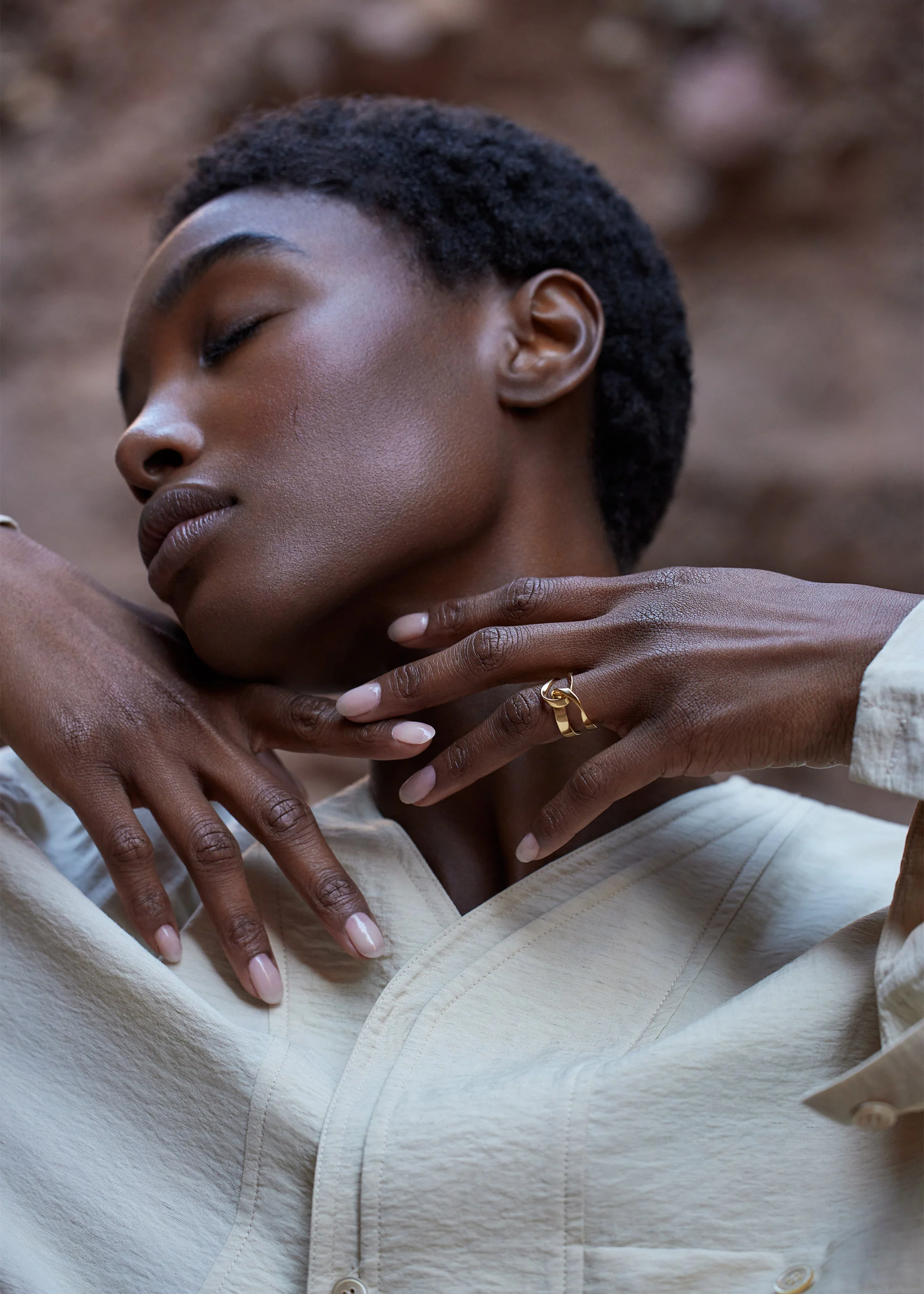 Bague Éole - Dorée à l’or 24 carats - Image 4