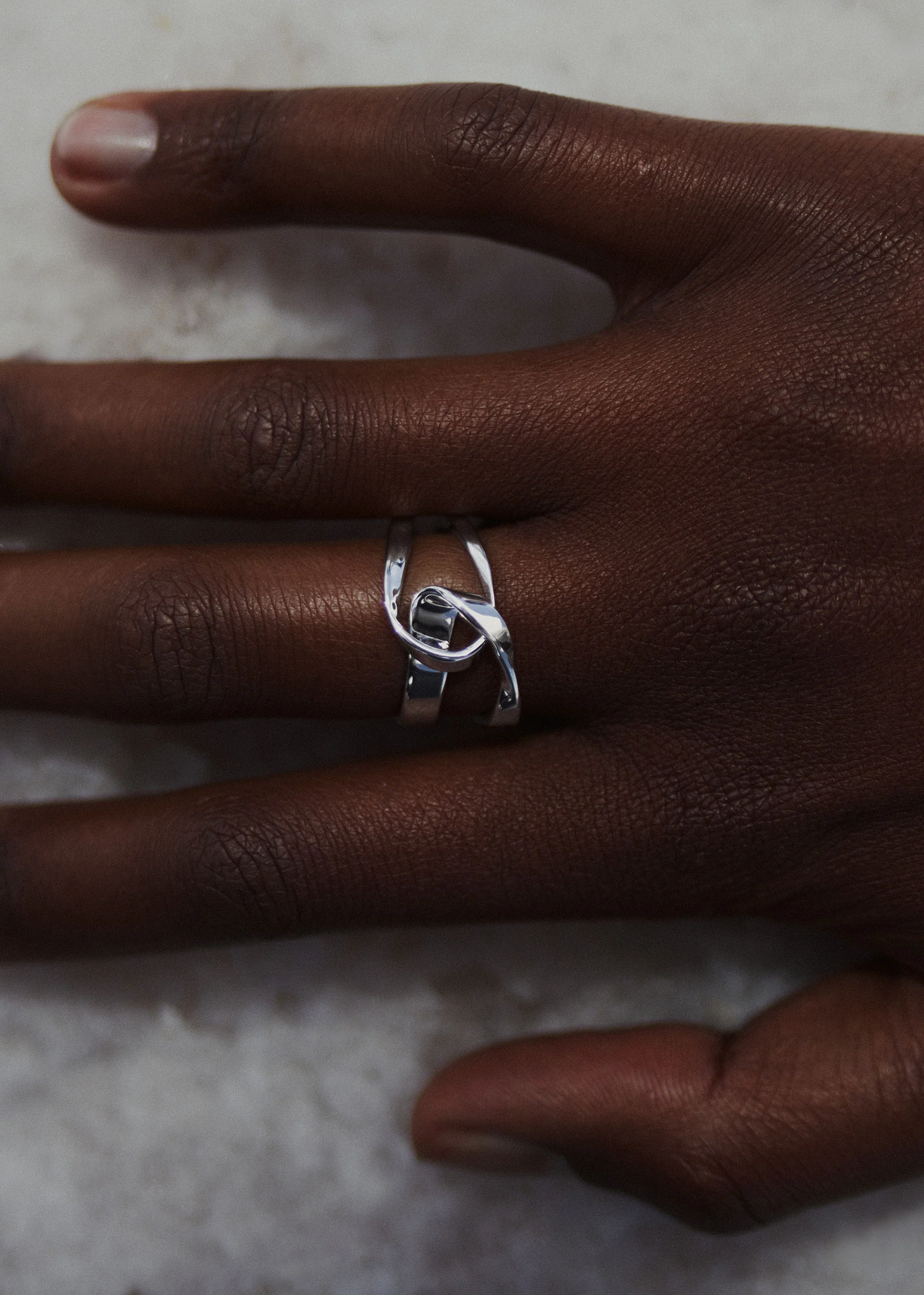 Bague Éole - Argentée en laiton rhodié - Image 3