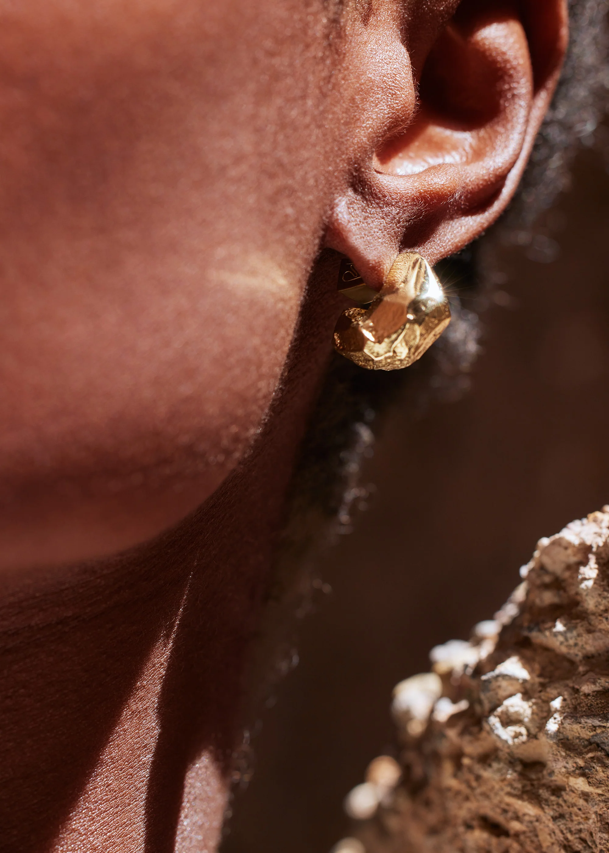 Puces d’oreilles Eroz - Dorée à l’or 24 carats - Image 4