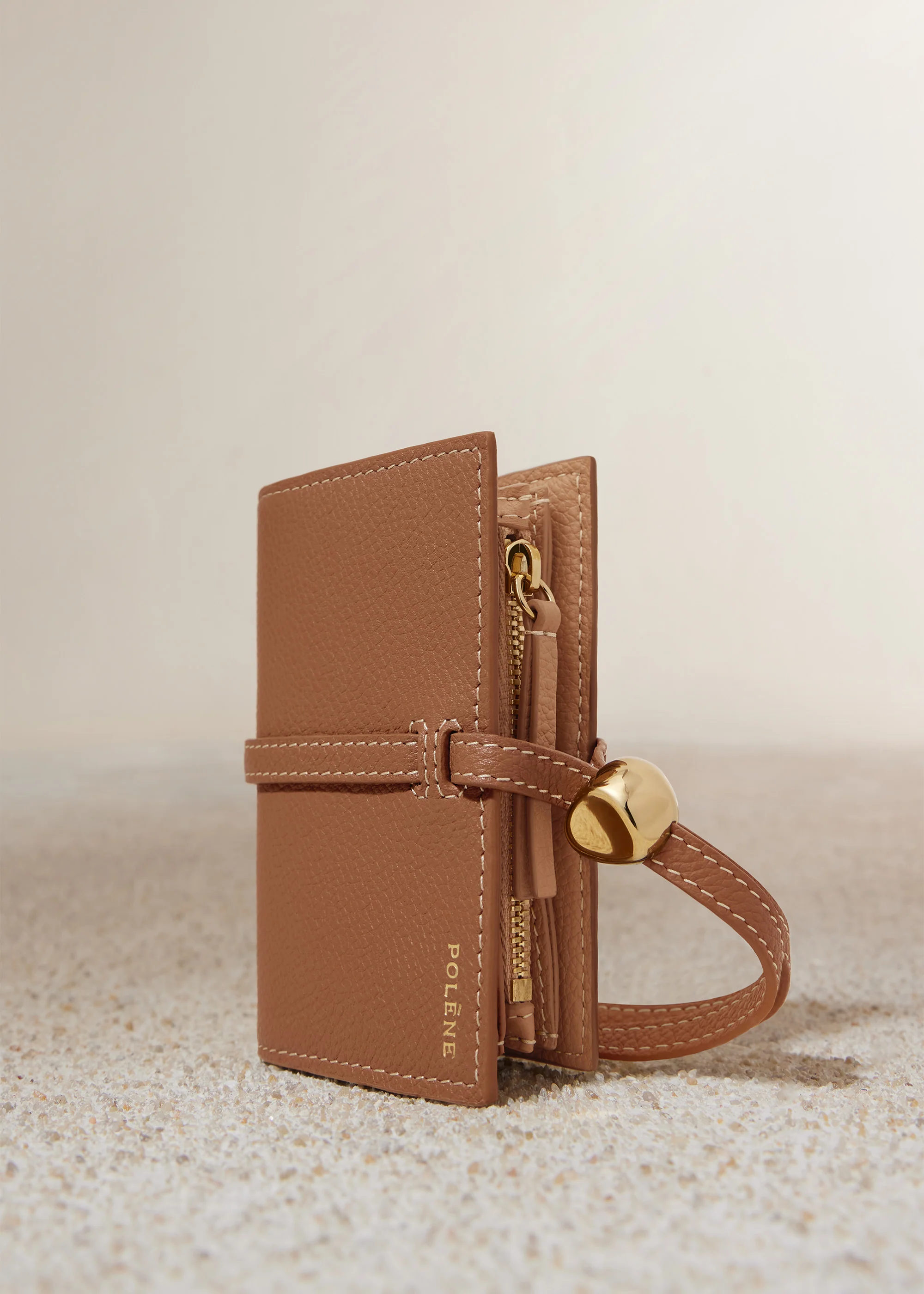 Porte cartes Kayé - Duo Camel Grainé - Image 2