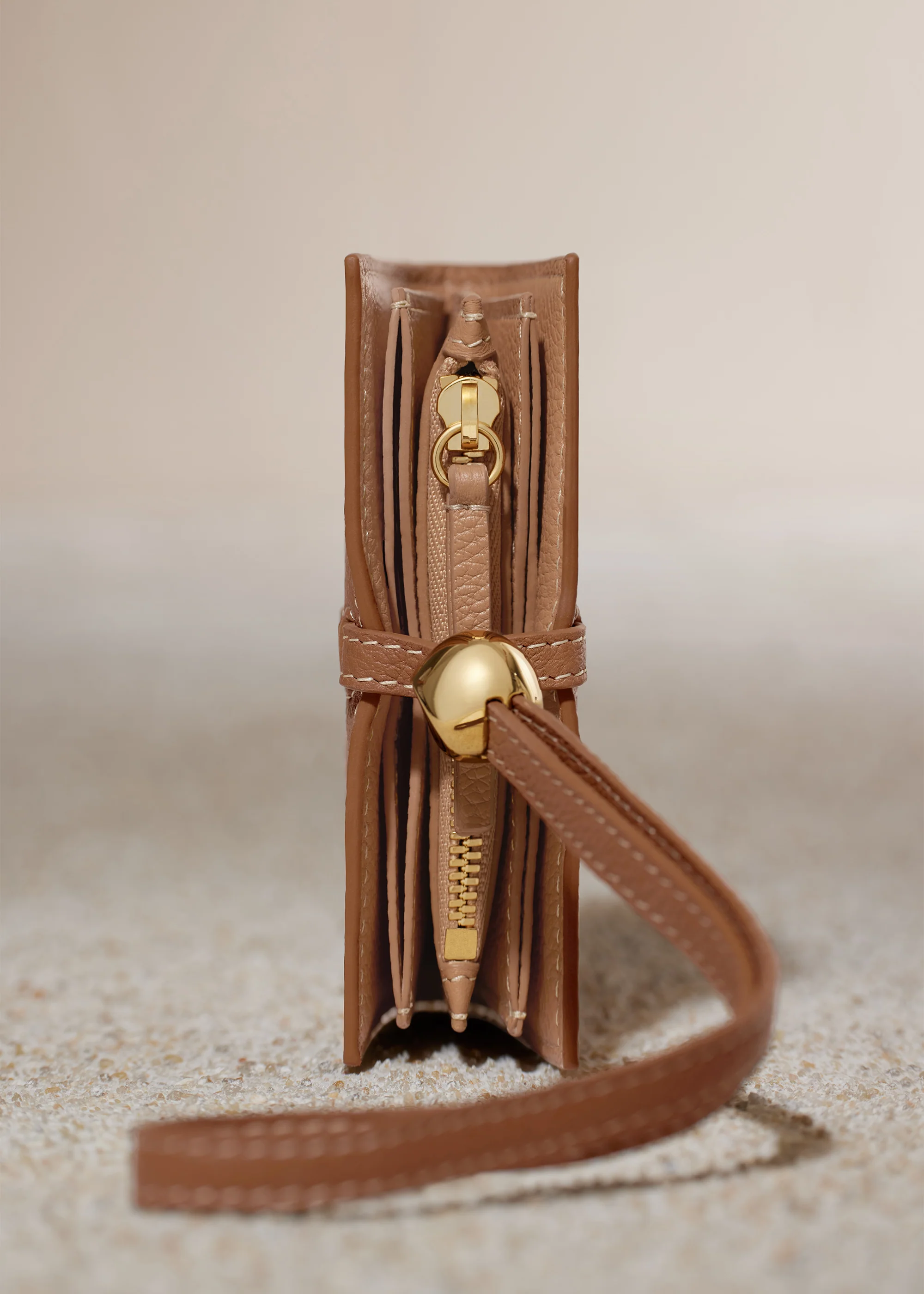 Porte cartes Kayé - Duo Camel Grainé - Image 4